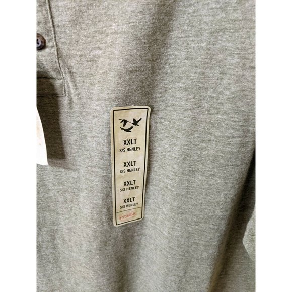 Outdoor Life Mens Wilderness Henley Short Sleeve Sea Kelp Heather TShirt Sz 2XLT - Picture 3 of 9